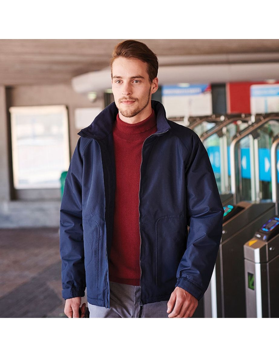 Regatta Mens Waterproof Windproof Jacket (Fleece Lined) - Navy - 2