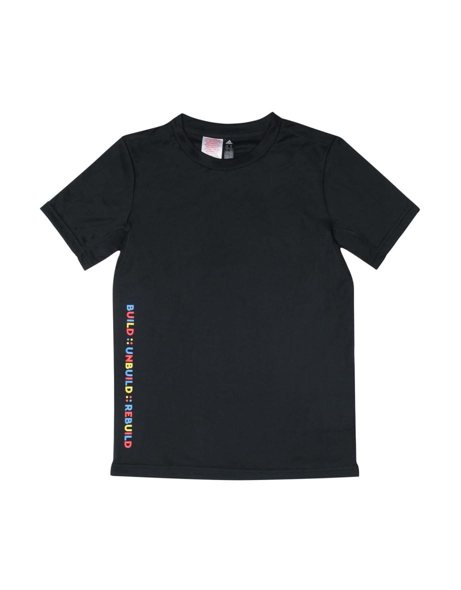 Boy's adidas Junior LEGO Play T-Shirt in Black