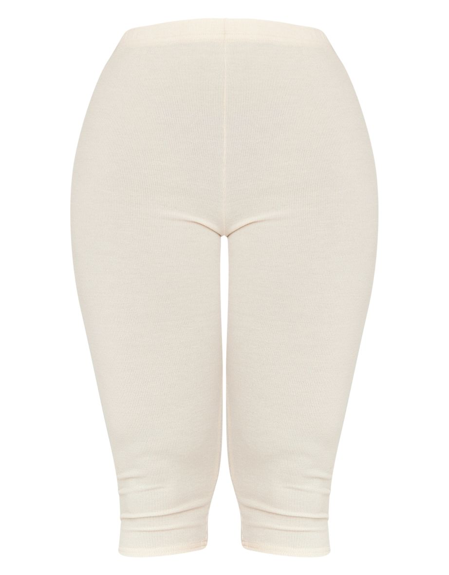 Shape Oatmeal Rib High Waist Cropped Leggings - 4