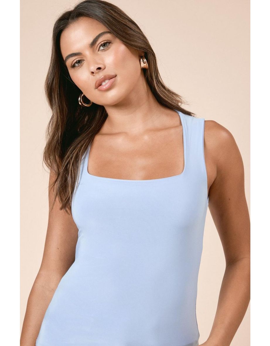 Double Layer Square Neck Vest - 3