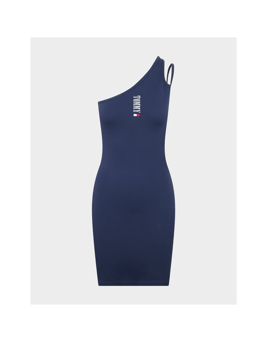 Women's Tommy Hilfiger 1 Shoulder Bodycon Dress in Blue - 4