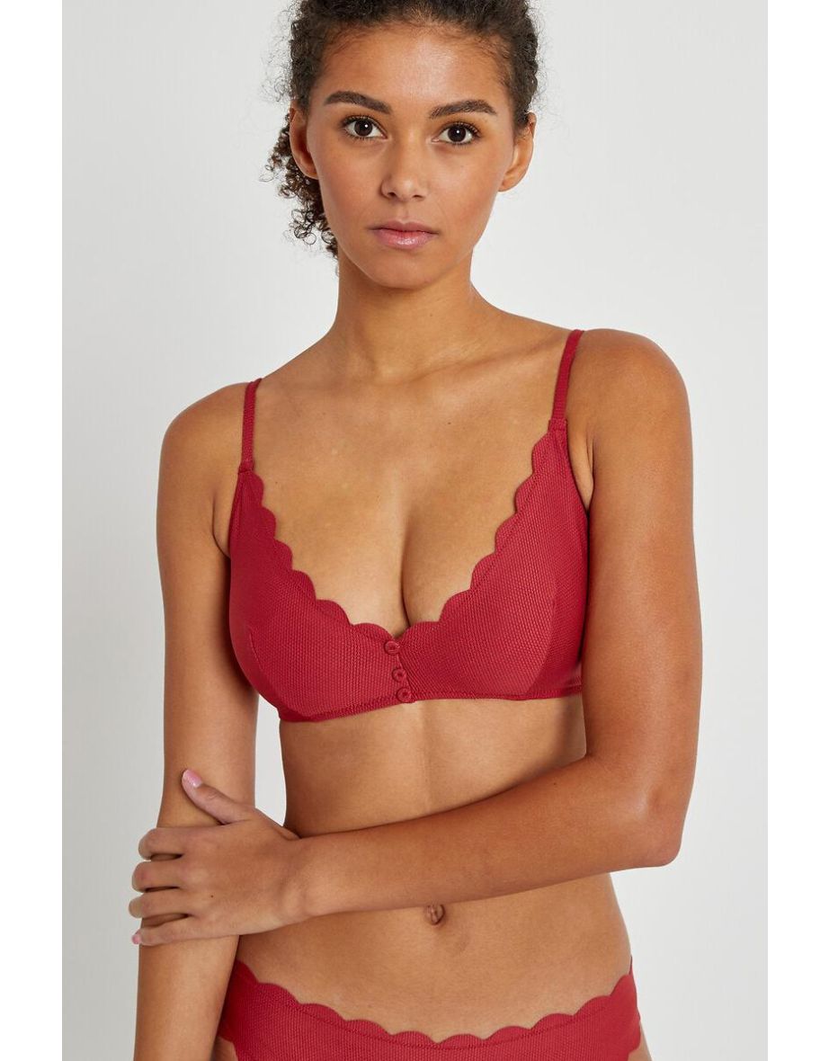 Pique Triangle Bikini Top