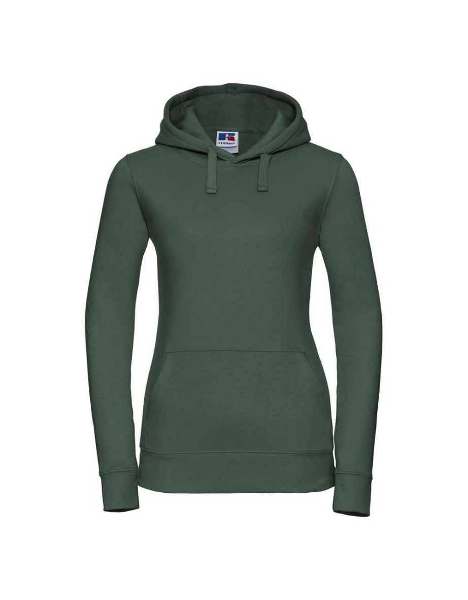 Russell Womens/Ladies Authentic Hoodie - Bottle Green