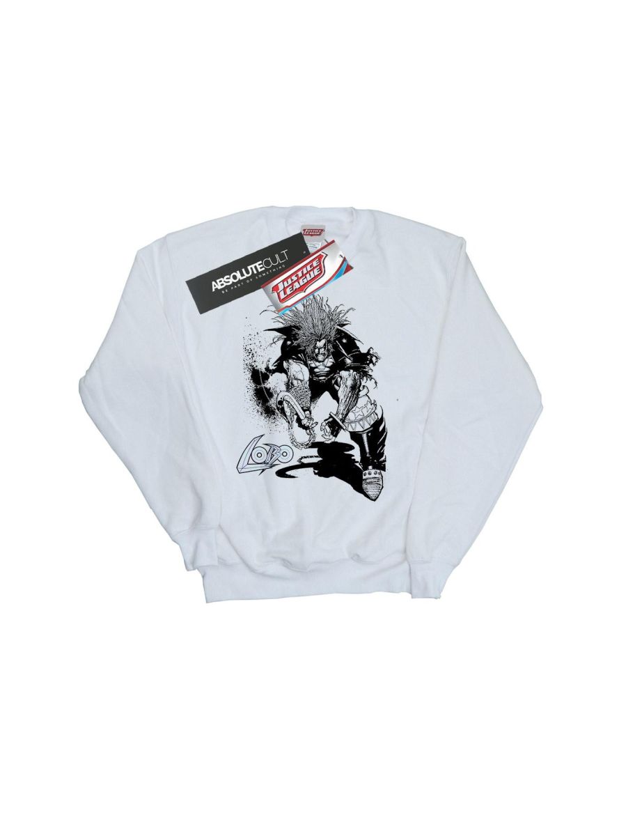 DC Comics Girls Lobo Sketch Sweatshirt - White