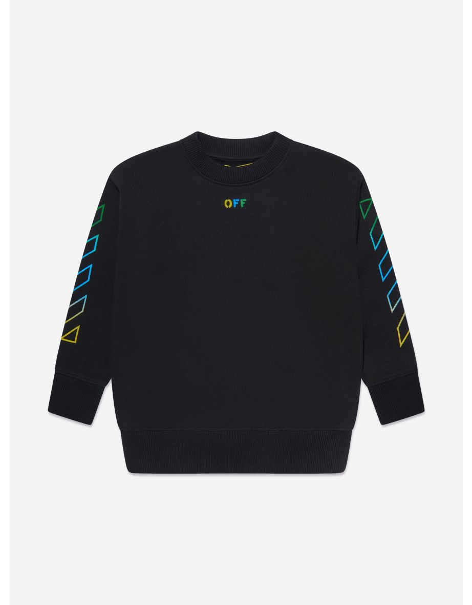 Off white hotsell rainbow sweatshirt