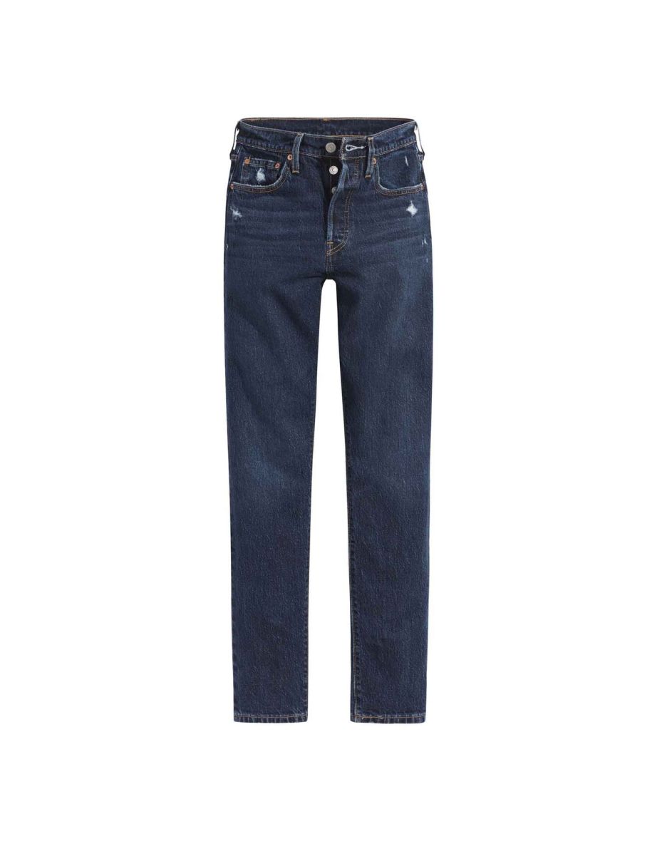Women's Levis 501 Skinny Jeans in Blue - 3