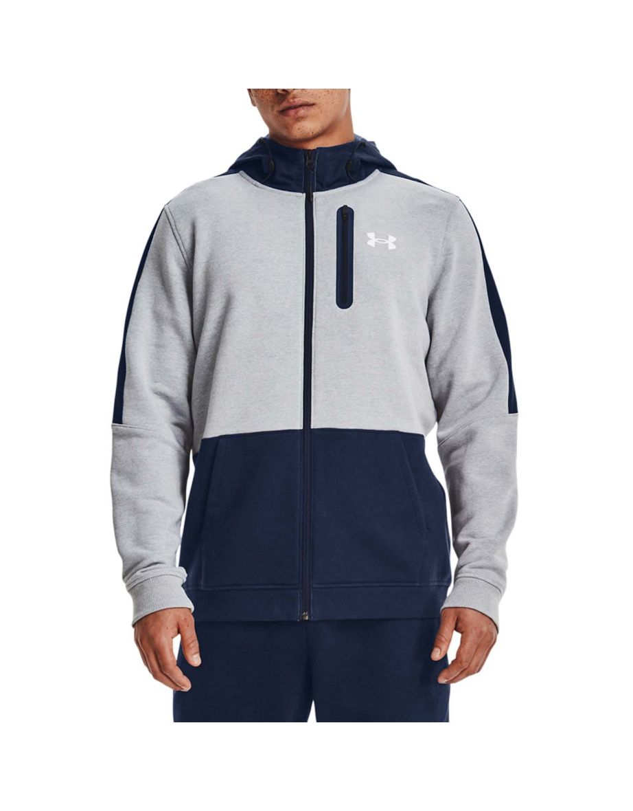 Men's Under Armour Threadborne Full-Zip Hoodie in Grey