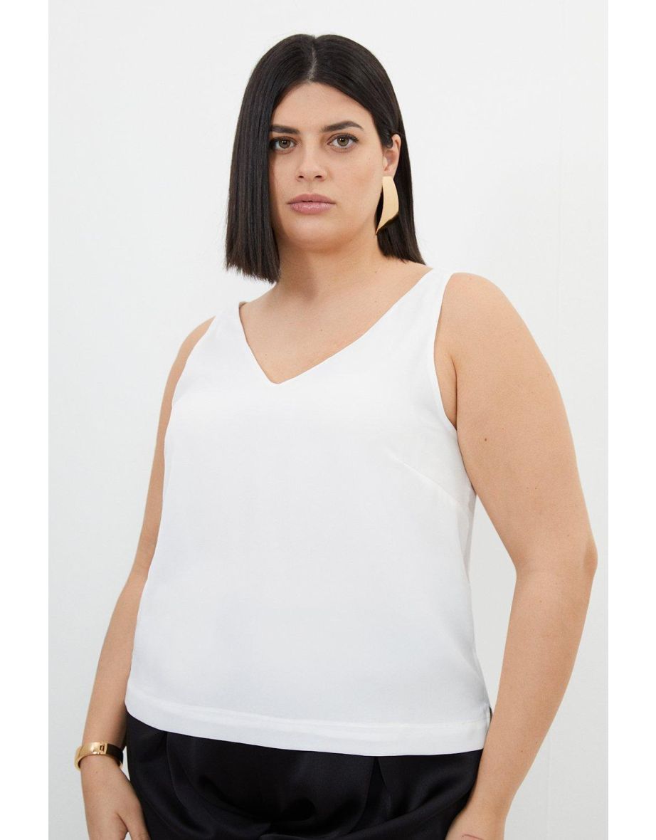 Plus Size Georgette Woven Cami Top