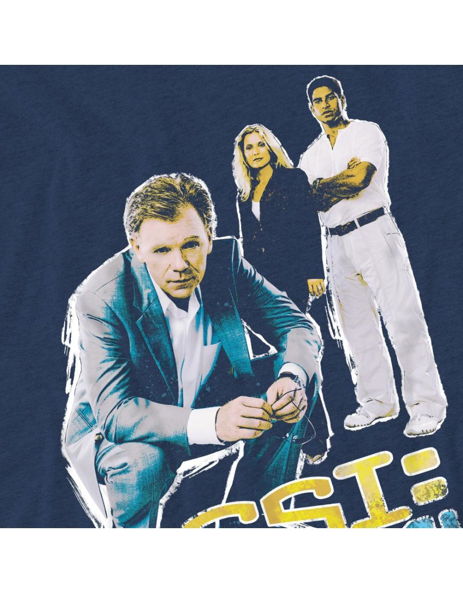 CSI: Miami Unisex Adult In Perspective T-Shirt - Navy - 3