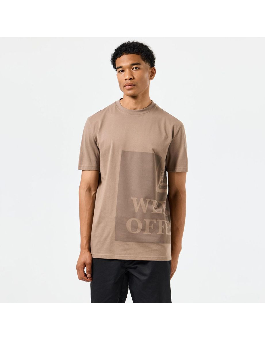 Men's Weekend Offender Ryan Large Tonal Prison T-Shirt in Brown