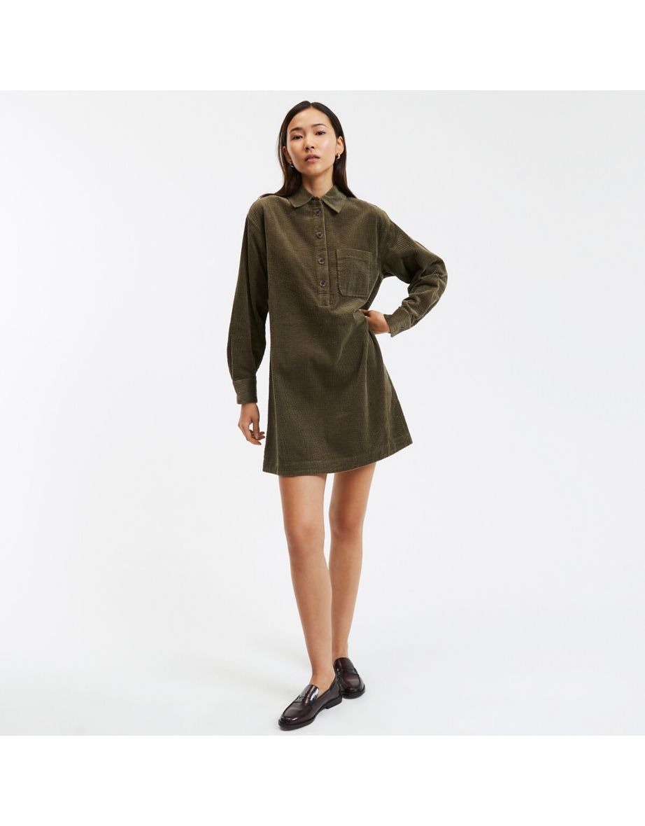 Signatures Albane Mini Dress in Cotton Corduroy