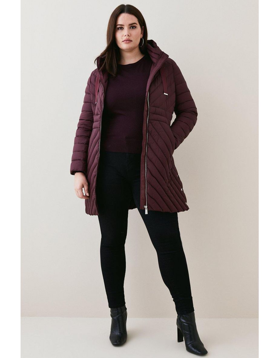 Women's plus size hot sale down filled coats