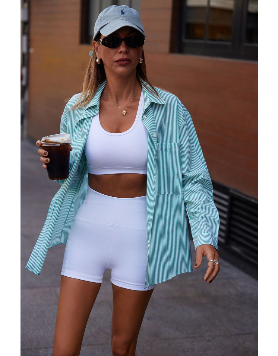 White Restorer Knitted Sports Shorts/Short Leggings - 7