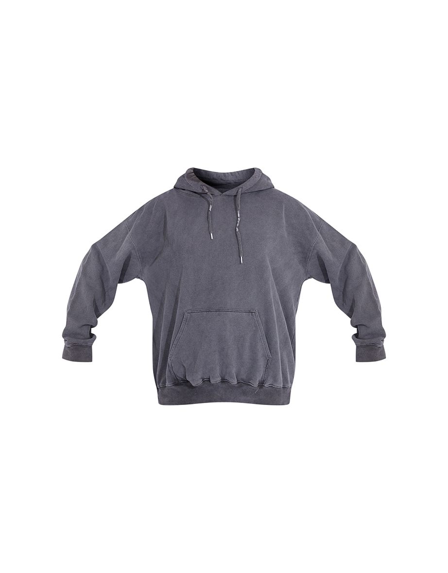 Charcoal Washed Oversized Hoodie - 4