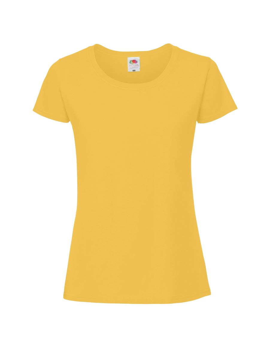 Fruit Of The Loom Womens/Ladies Ringspun Premium T-Shirt - Sunflower