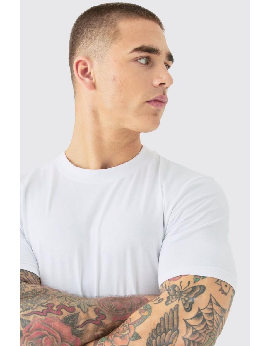 2 Pack Muscle Fit T-shirt - white - 2