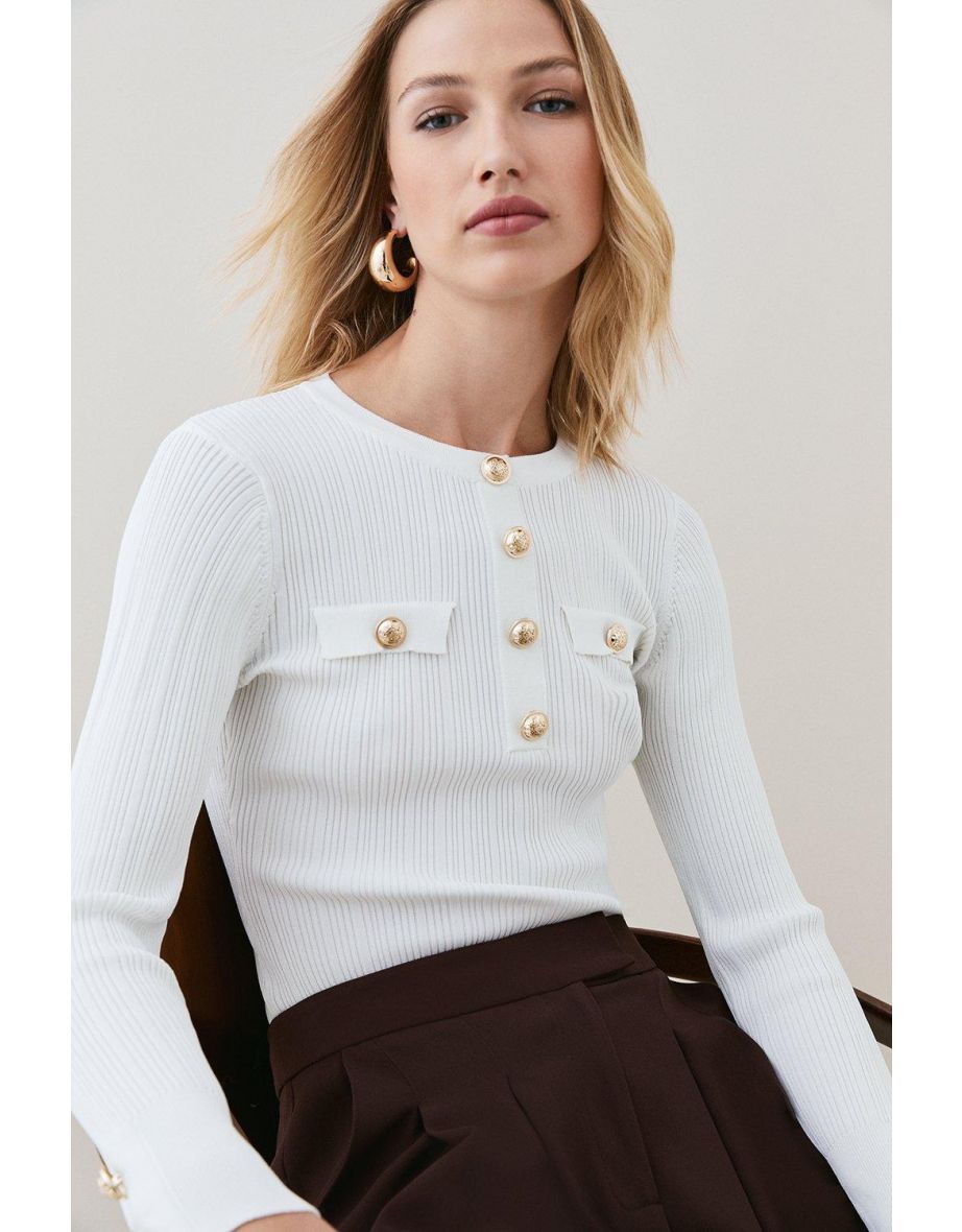 Military Knit Jumper - 2