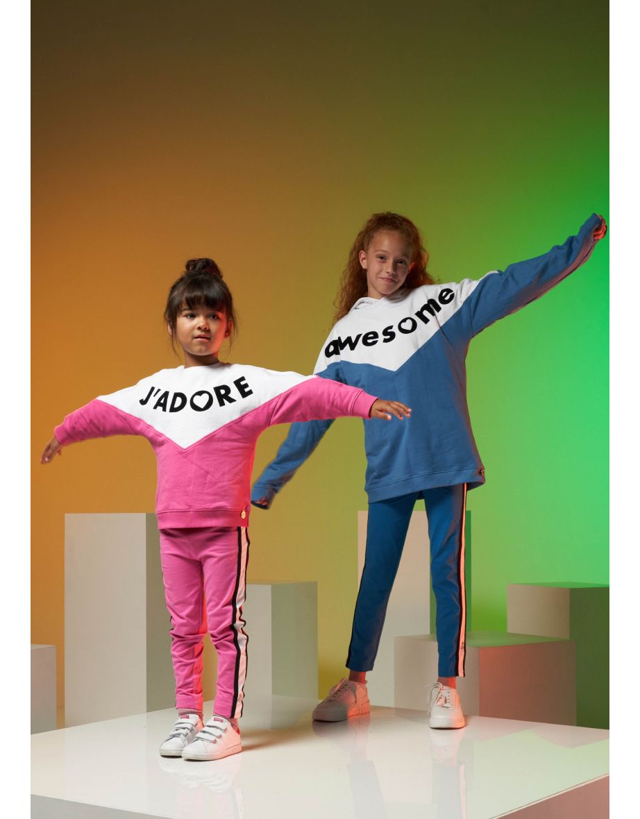 Issy Chevron Slogan Hoodie