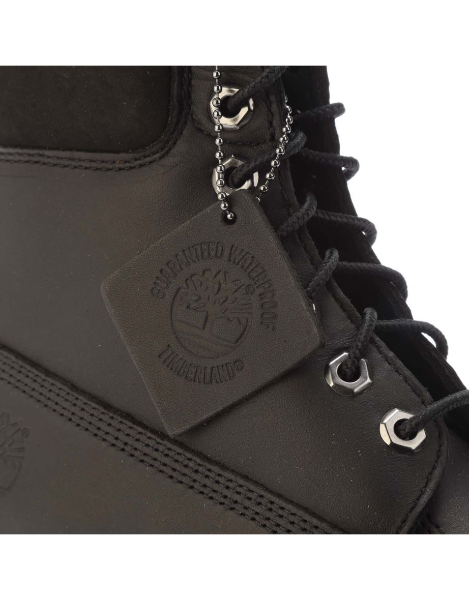 Men's Timberland Premium 6 Inch Lace-Up Waterproof Boots in Black - 3