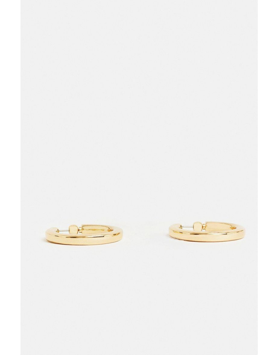 Karen Millen Gold Chunky Hoops - 2