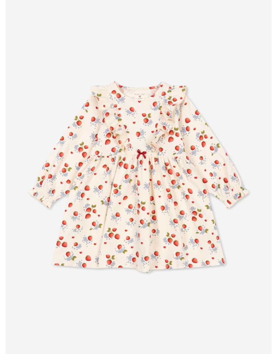 Girls Marmalade Basic Frill Dress in Ivory
