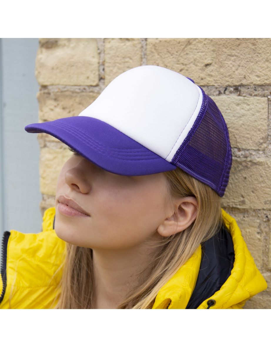 Result Detroit Trucker Cap - Purple/White - 1