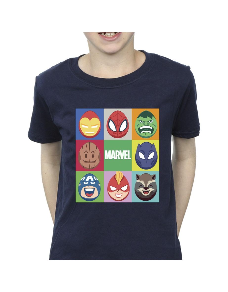 Marvel Boys Easter Eggs T-Shirt - Navy Blue - 2