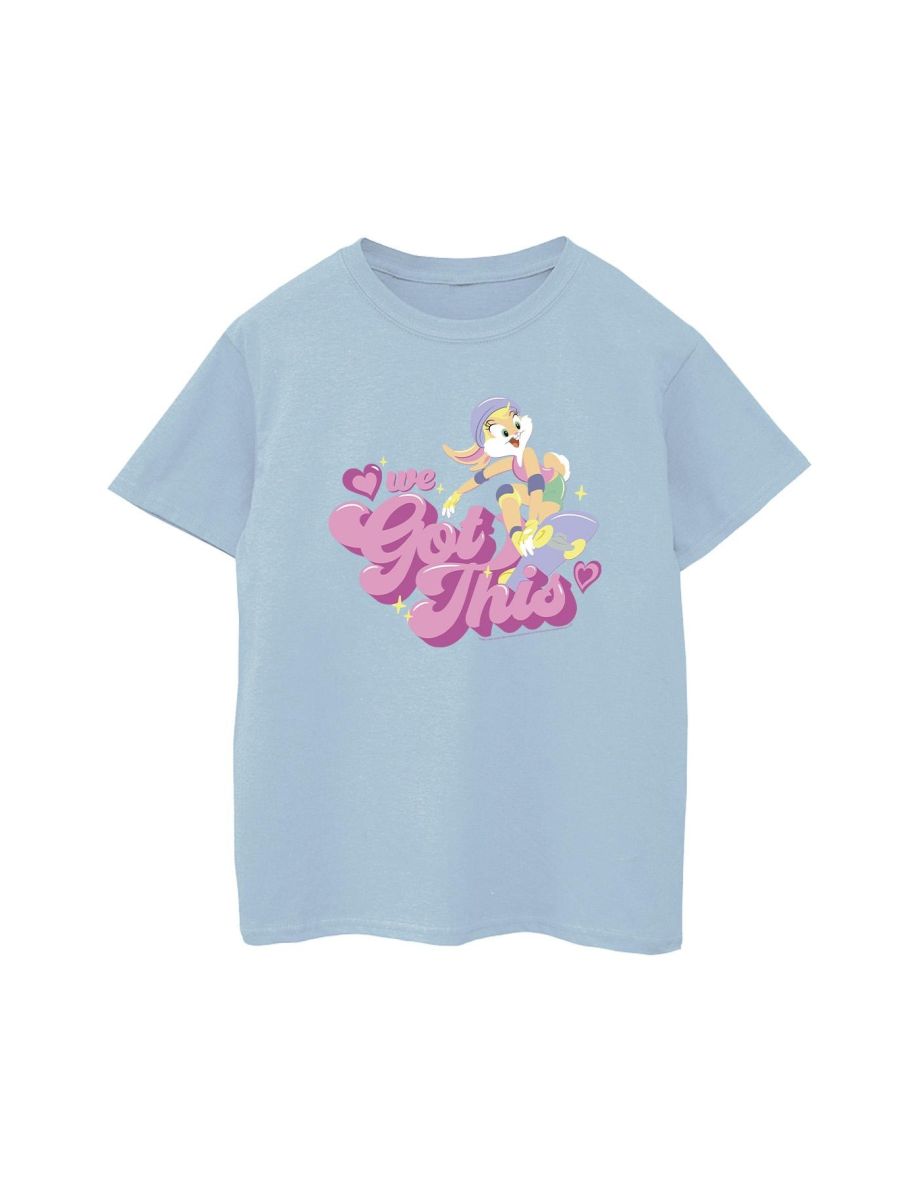 Looney Tunes Boys Lola We Got This Skate T-Shirt - Baby Blue