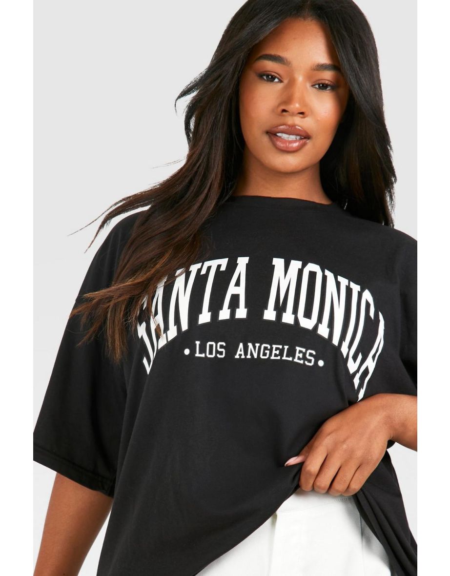 Plus Santa Monica Oversized T-shirt - black - 3