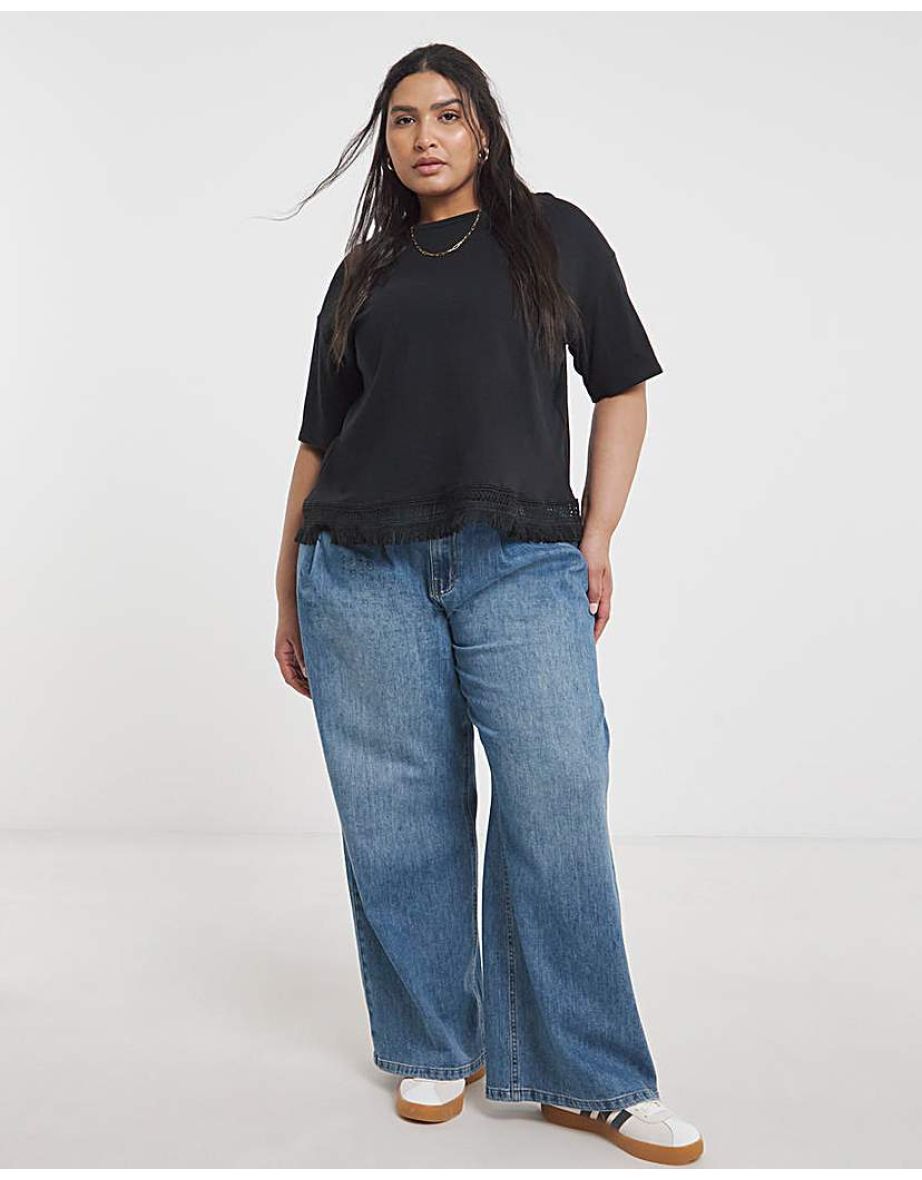 Fringing Hem T-Shirt