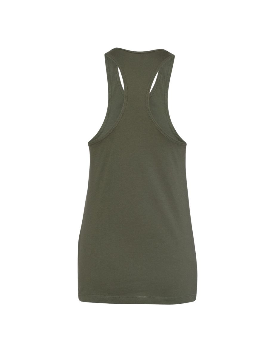Bella + Canvas Womens/Ladies Jersey Racerback Tank Top - Military Green - 1