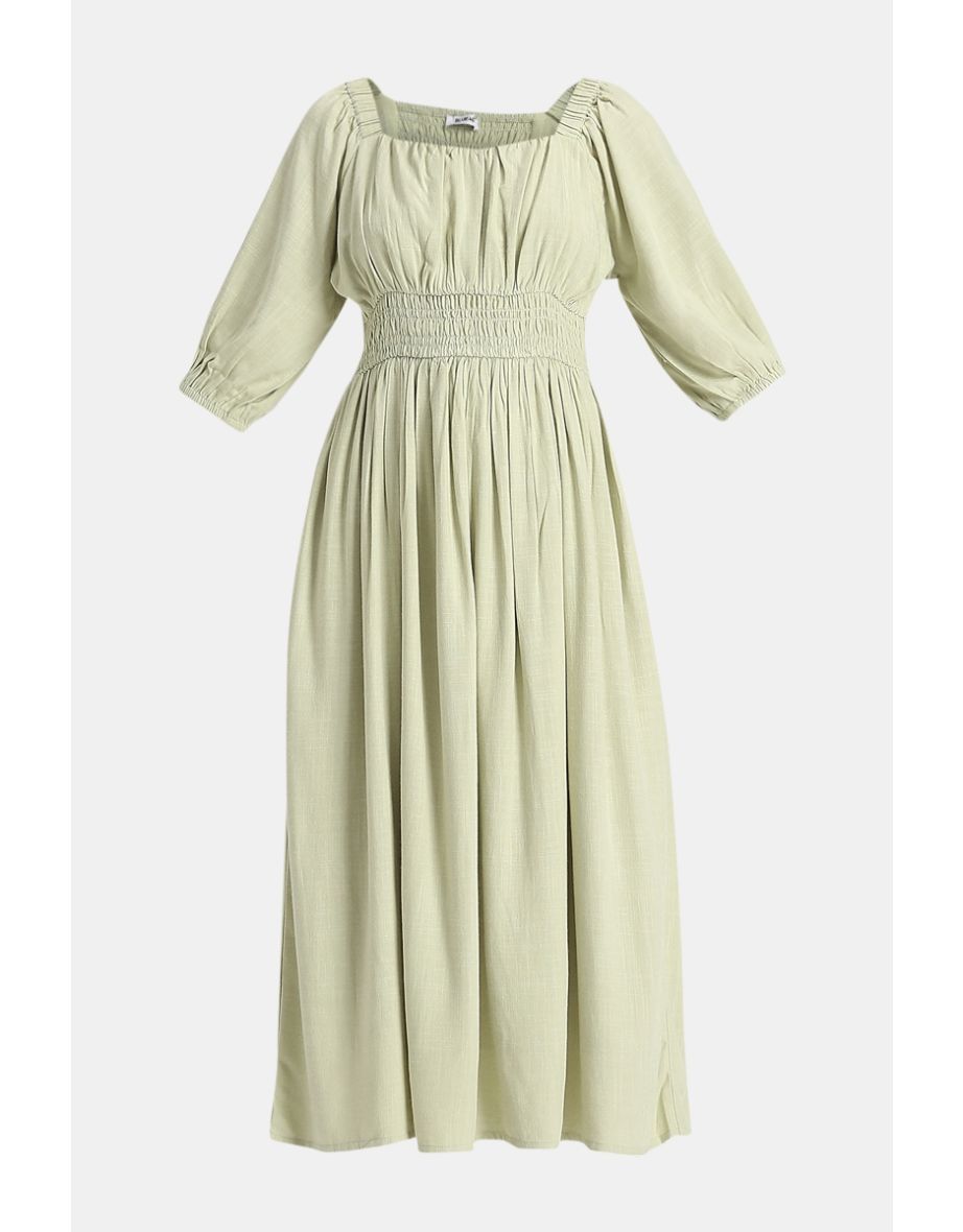 Minimal Summer Midi Dress - 3