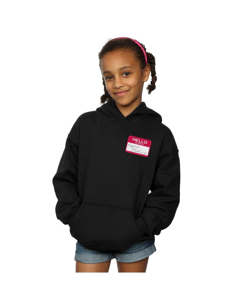 Friends Girls Regina Phalange Name Tag Hoodie - Black