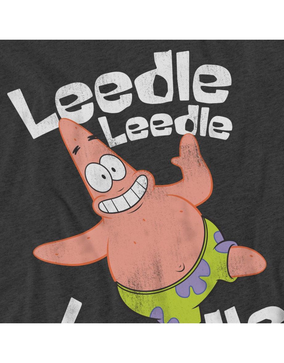 SpongeBob SquarePants Unisex Adult Singing Patrick Star T-Shirt - Charcoal - 3