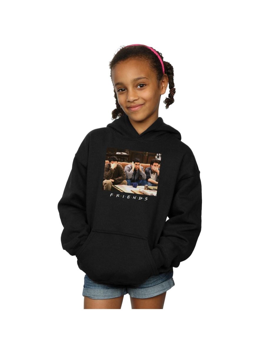Friends Girls Three Wise Guys Hoodie - Black