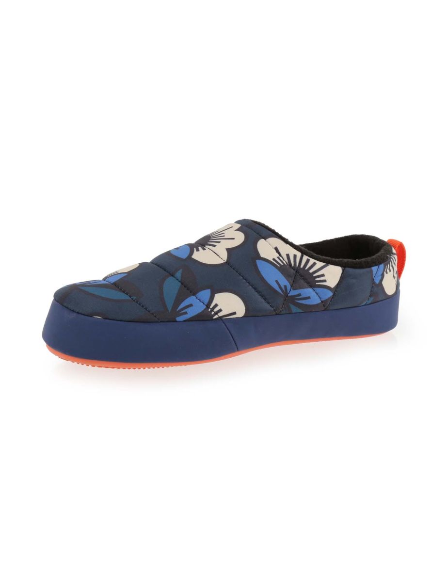 Women's Regatta Orla Kiely Tent Mule Quilted Slippers in Blue - 2