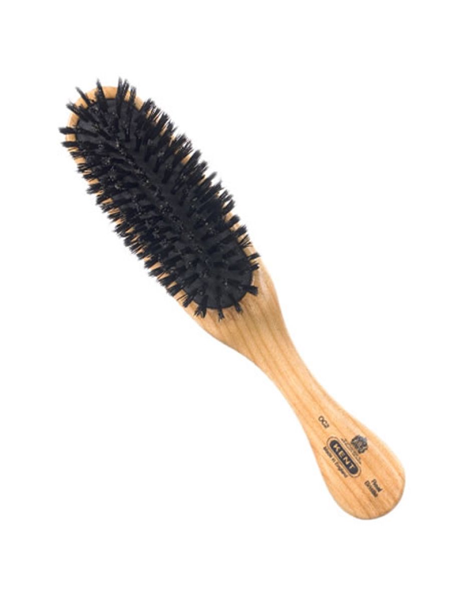 Kent Cherry Wood Black Bristle Cushion Brush - OC2
