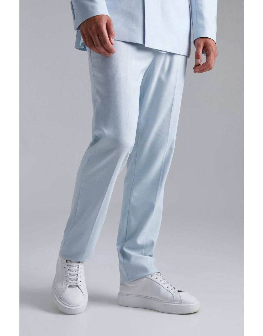 Buy Grey Tailored Fit Signature Wool Textured Suit Trousers from Next USA