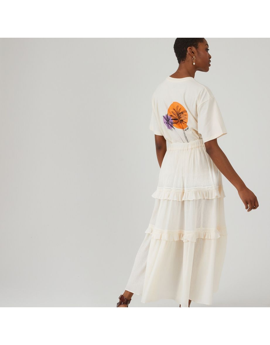 Cotton Tiered Petticoat Skirt - 3