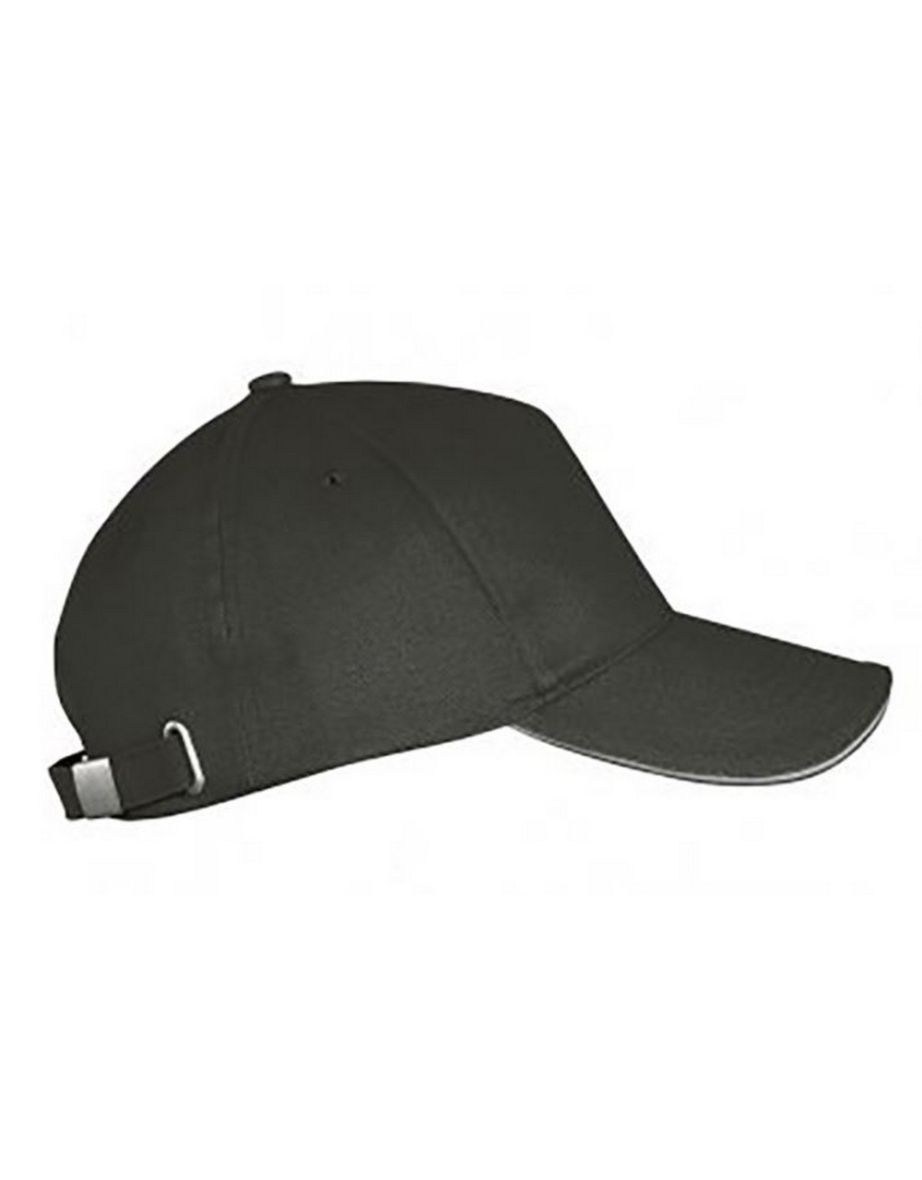 SOLS Unisex Long Beach Cap - Dark Grey/Light Grey