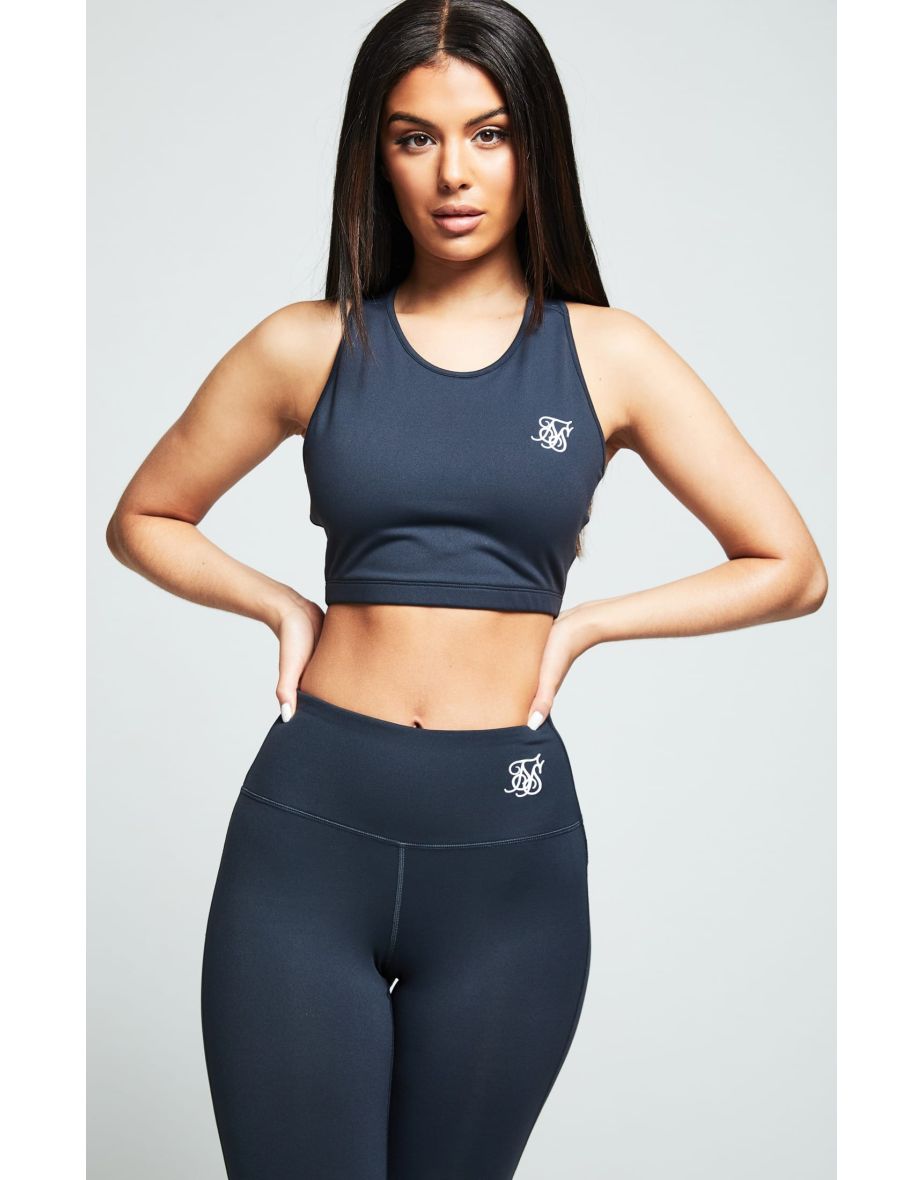 Women's SikSilk Essentials Gym Bralette in Grey