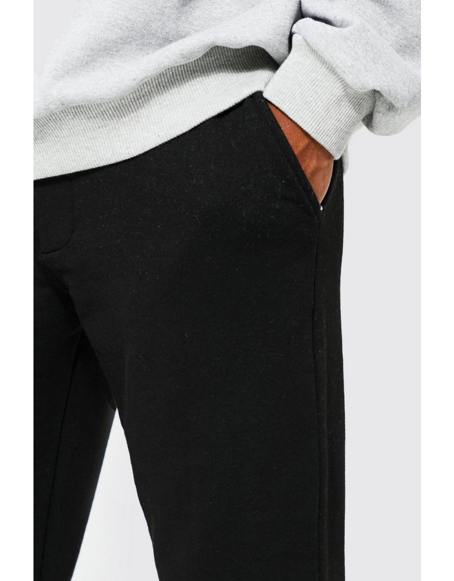 Heavyweight Loopback Fixed Waistband Jogger - black - 2