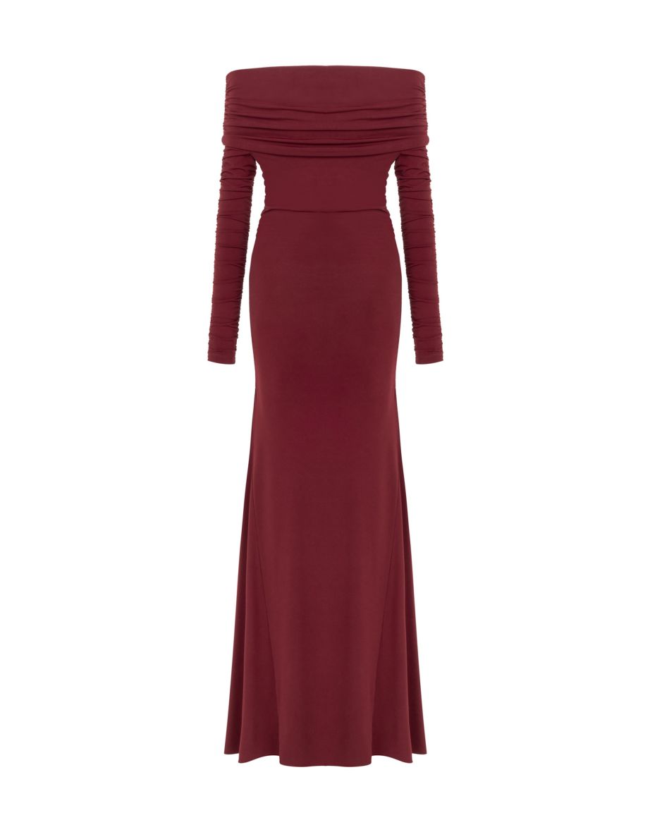 Off Shoulder Maxi Dress - 6