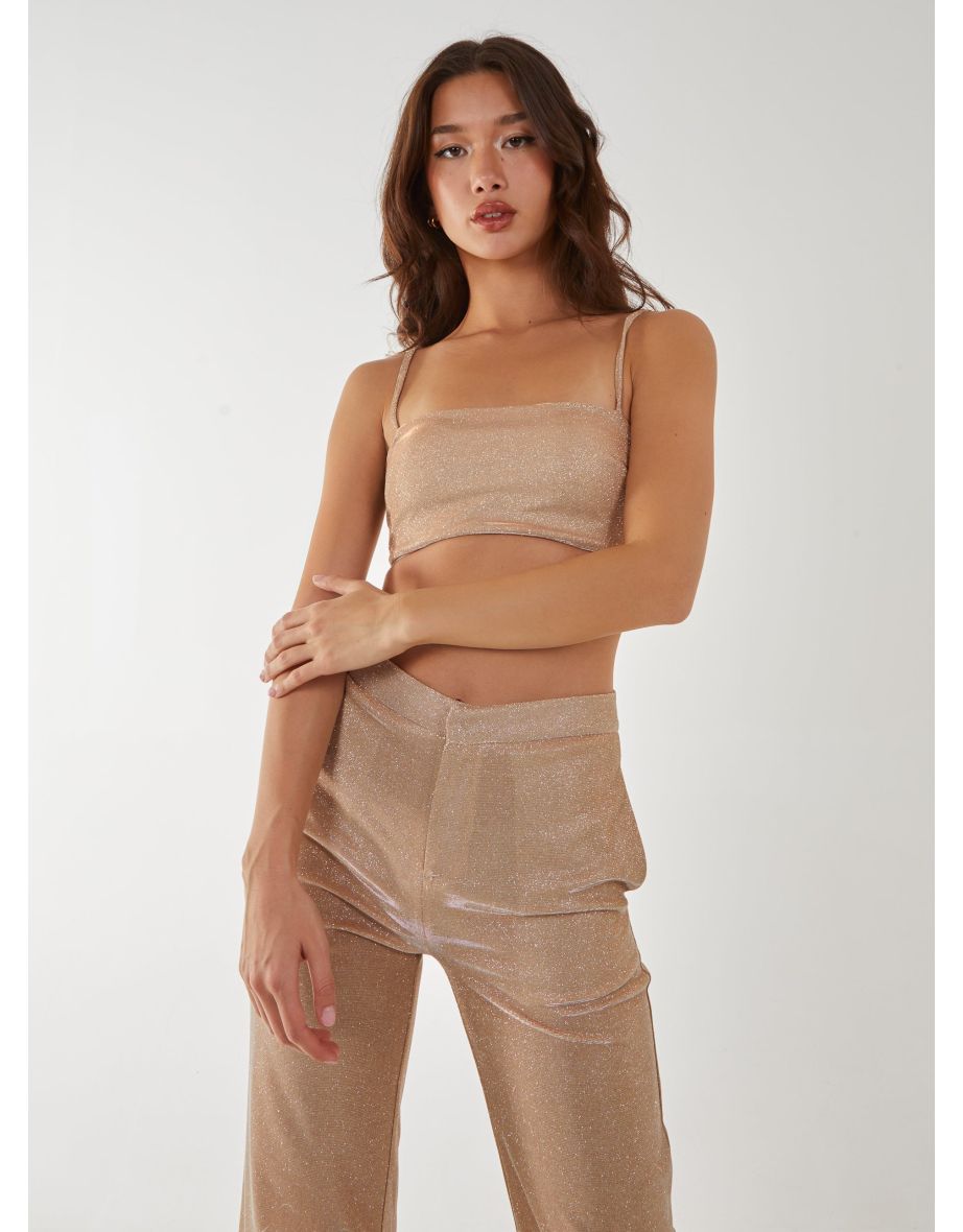 Metallic Crop Top