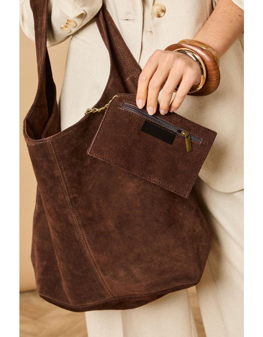 Mirabeth Suede Slouch Bag - 2