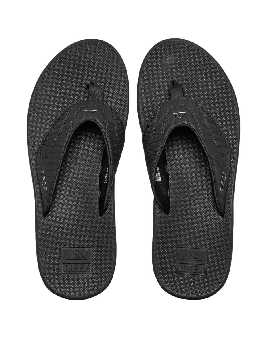 Reef Fanning Flip Flops - All Black