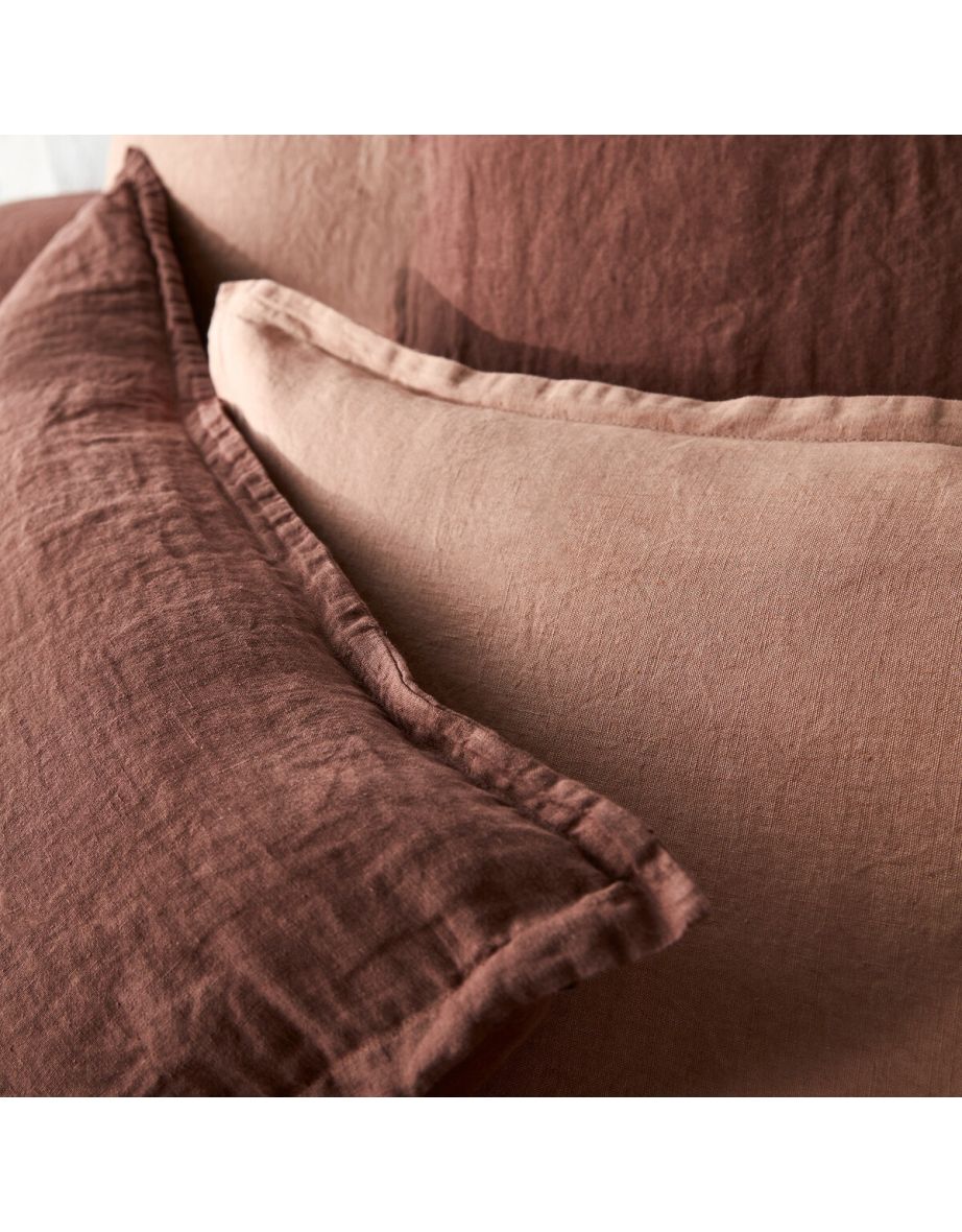 Linot Plain 100% Washed Linen Pillowcase - 6