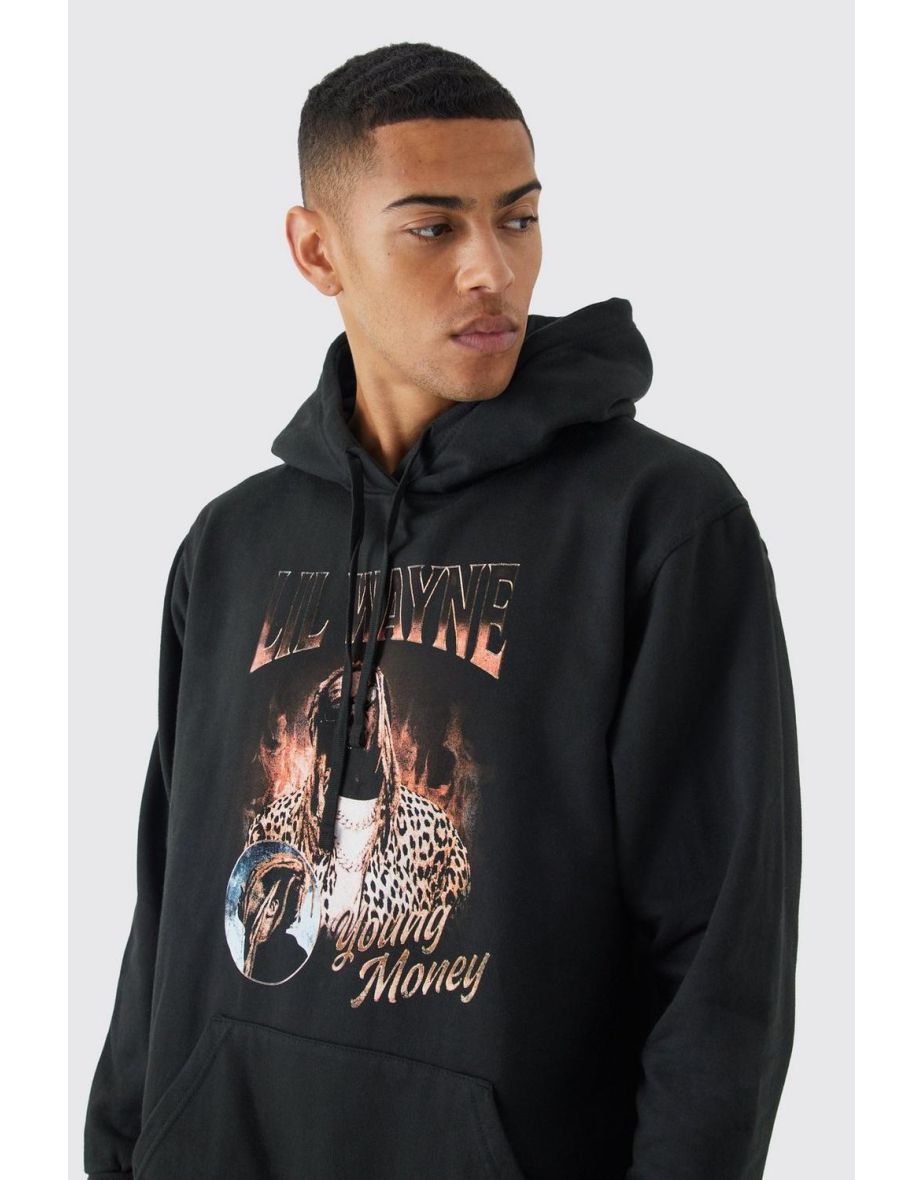 Oversized Lil Wayne Young Money License Hoodie - black - 2