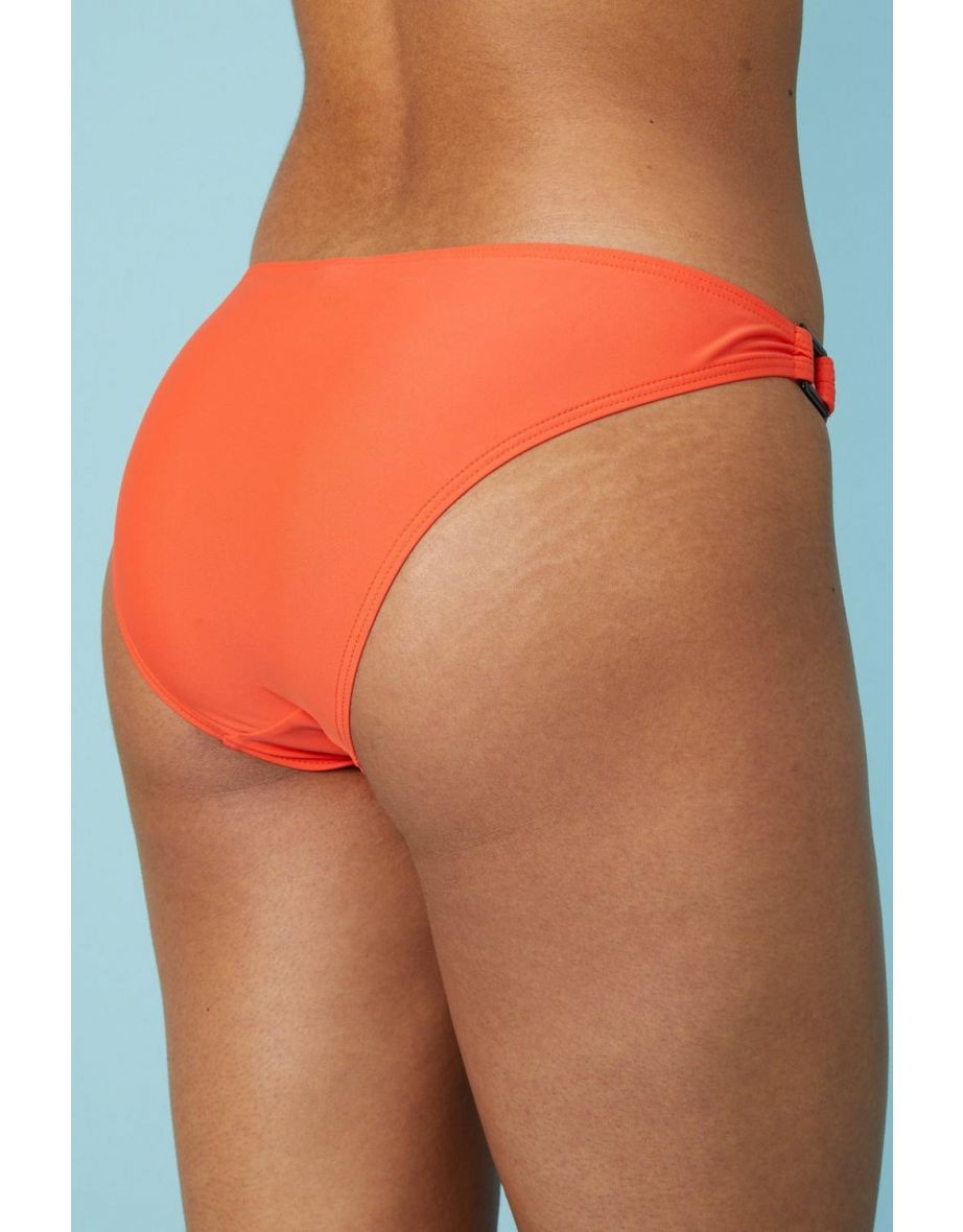 Gorgeous Ring Side Bikini Bottom - coral - 3