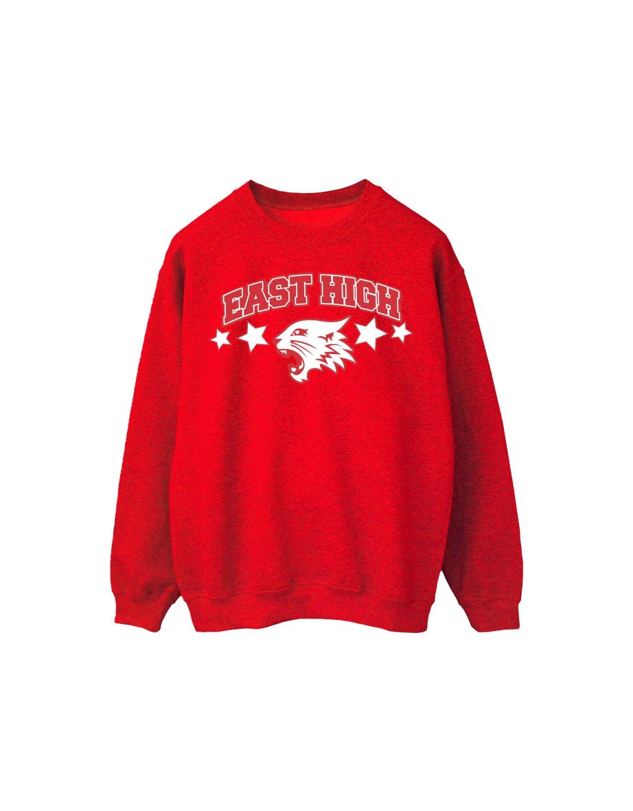 Disney Womens/Ladies High School Musical The Musical Wildcat Stars Sweatshirt - Red